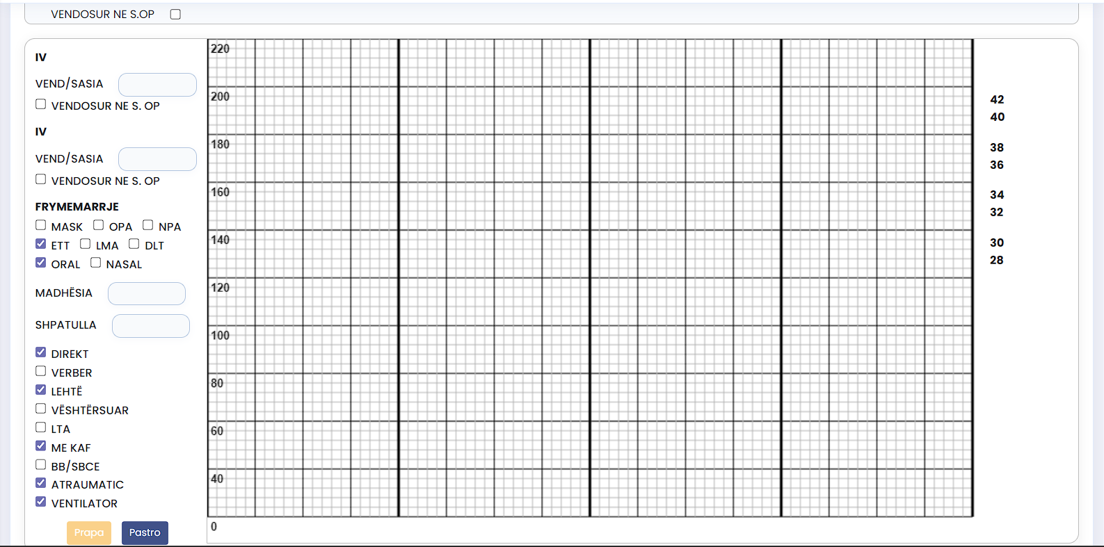 Interface e modulit Anesteziologu - Care360